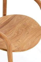Natural Palca Wood Dining Chair - 59x53x74 cm