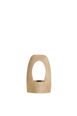Rustic Carini Natural Wooden Table Lamp - 17x8x25 cm