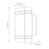 IlluminZ Jannik LED Graphite Wall Light