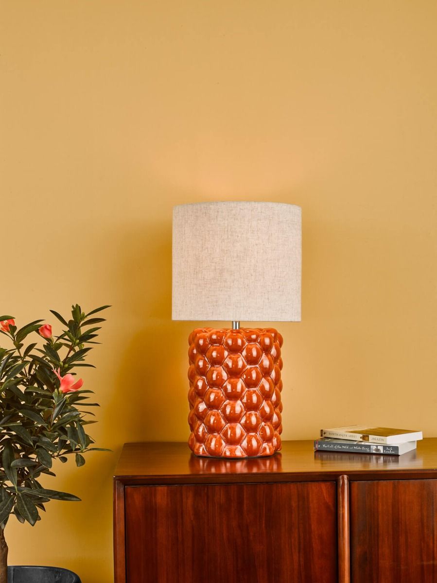 Jayden Natural Linen Drum Shade 25cm