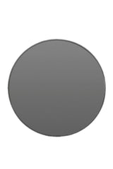 50 cm Round Smoked Glass Mirror with Black Frame