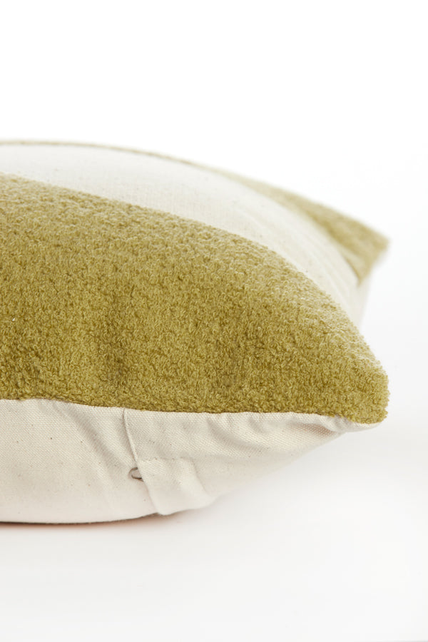 Elegant Green & Beige Decorative Cushion 45x45 cm