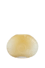 Sunlit Seashell Vase - 32.5x10x24 cm in Soft Yellow