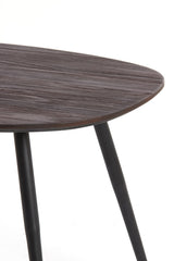 Rustic Nesting Coffee Tables Set of 3 in Distressed Wood and Black Metal