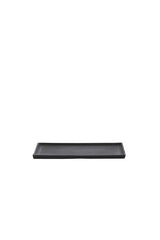 Elegant Rectangular Maes Black Plate 30x17.5x1 cm