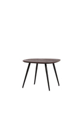 Rustic Nesting Coffee Tables Set of 3 in Distressed Wood and Black Metal