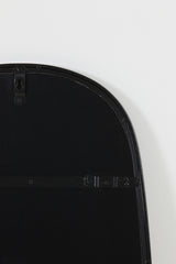 Elegant Smoked Glass Mirror with Matte Black Frame - 40x1.5x100 cm
