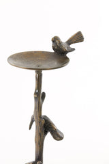 Antique Bronze Bird Candle Holder, 17.5x11.5x34.5 cm