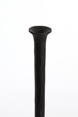 Elegant Matt Black Candle Holder - 42cm Tall