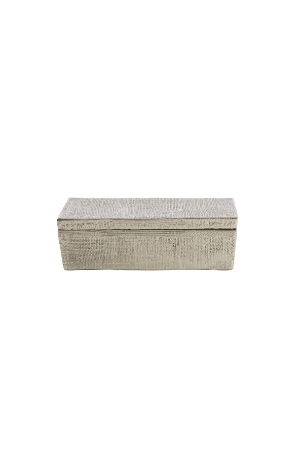 Antique Silver Lina Deco Box 37x27x11 cm
