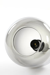 Modern Pendant Light with Black and Smoked Glass Design (Ø21x37 cm)