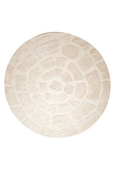Round Beige Bajelo Area Rug 220 cm