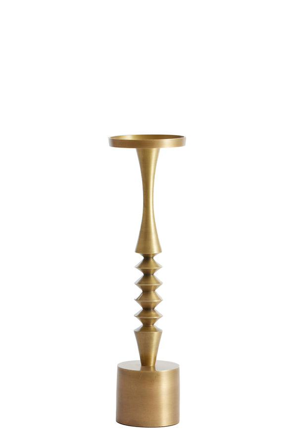 Antique Bronze Elegance: Mistry Candle Holder (Ø11x40 cm)