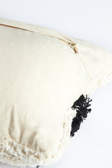 Natural Black Fulda Cushion - 60x30 cm