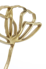 Golden Papaver Ornament with Base 28x8.5x45 cm