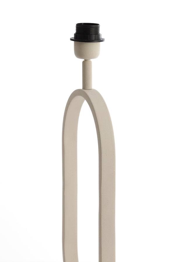 Elegant Cream Jamiri Lamp Base - 20x10x45 cm