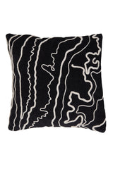 Castro Black & Beige Decorative Cushion 45x45 cm