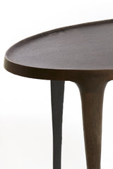 Elegant Arica Console 110x43x80 cm in Rich Dark Brown Finish