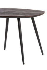 Rustic Nesting Coffee Tables Set of 3 in Distressed Wood and Black Metal