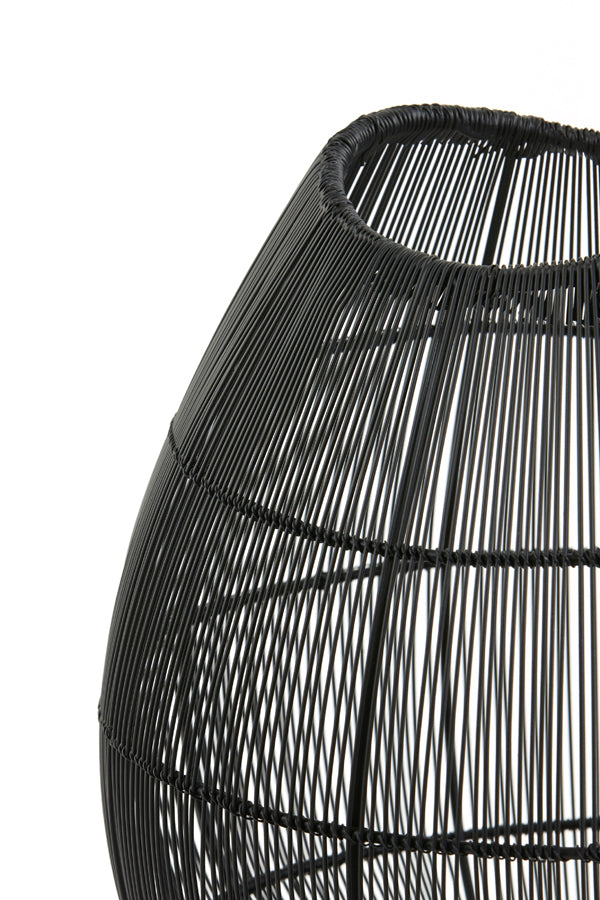 Sleek Yumi Black Table Lamp, 28x37 cm