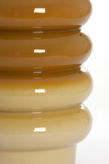 Round Ocher Yellow Accent Table 30x39 cm Mirogi