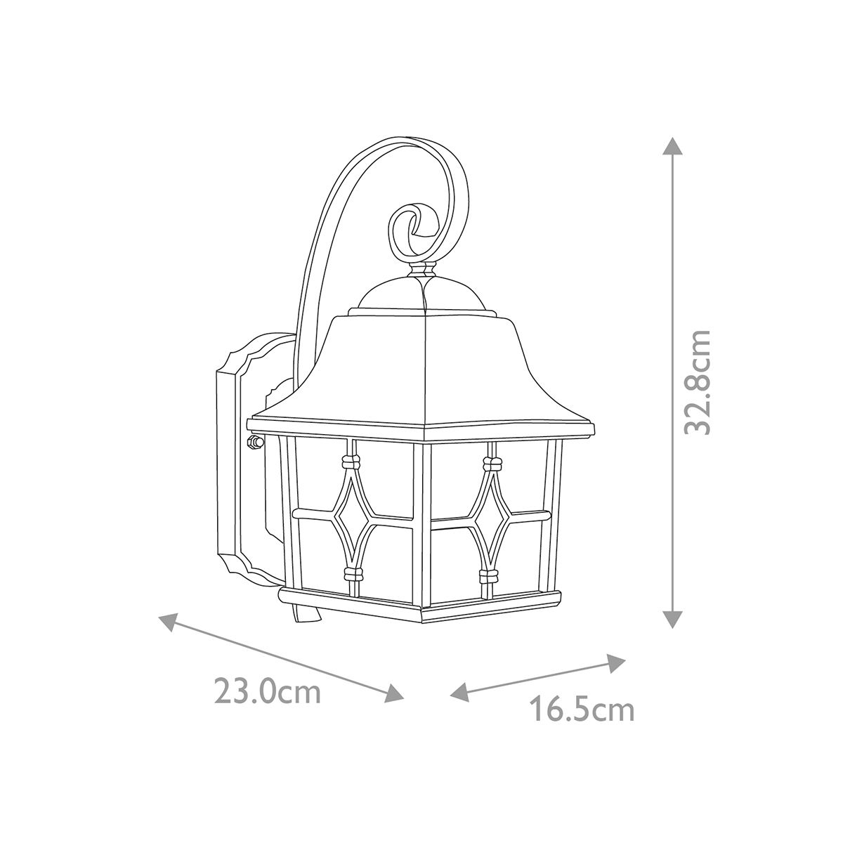Vintage Kent Outdoor Sconce Lantern
