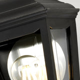 Kerry Coastal Black Flush Mount Lantern