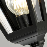 Kerry Coastal Black Flush Mount Lantern
