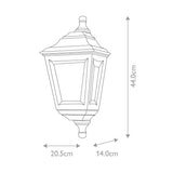 Kerry Coastal Black Flush Mount Lantern