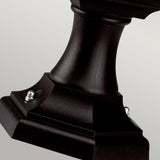 Black Kerry Pedestal/Porch Light - Modern Coastal Design