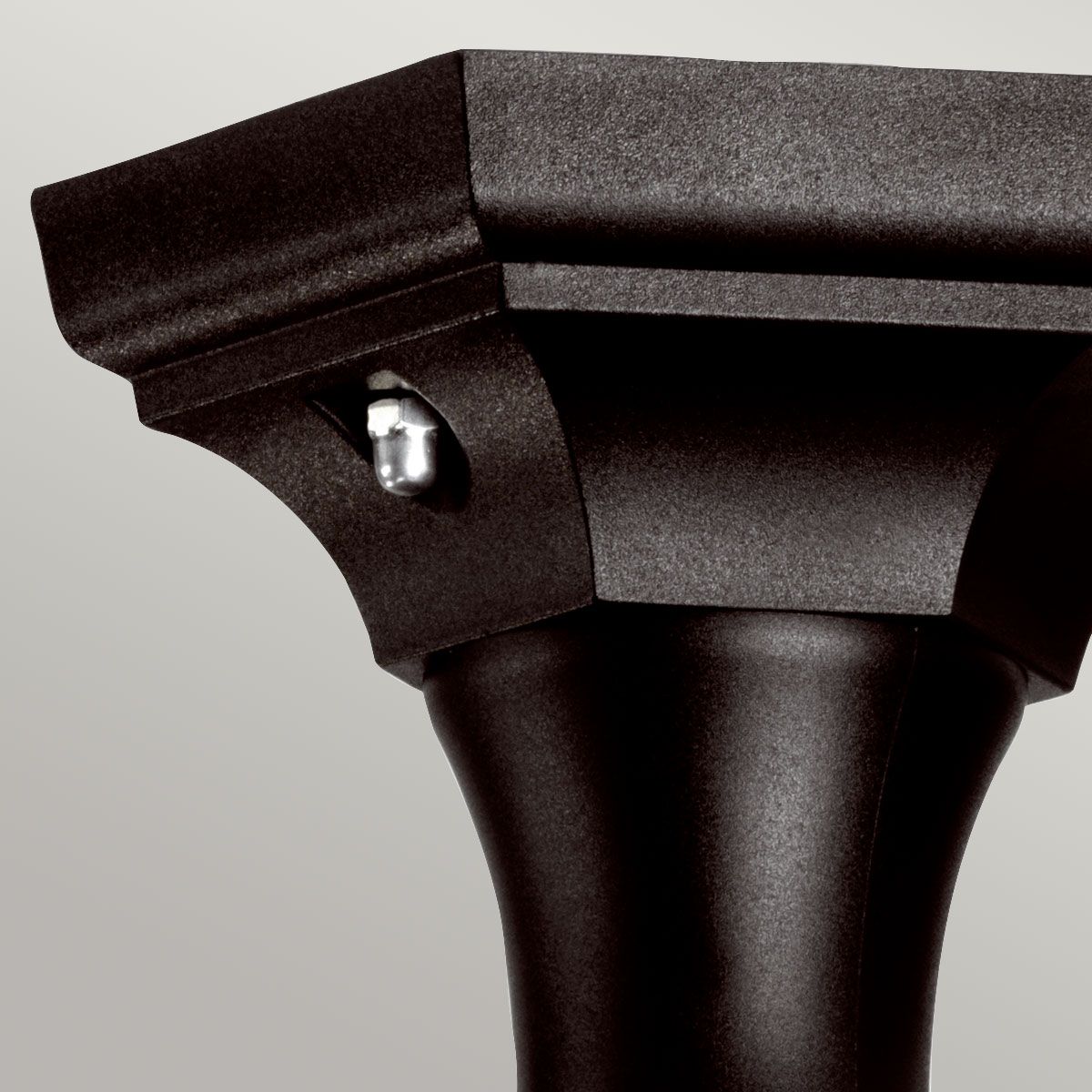 Black Kerry Pedestal/Porch Light - Modern Coastal Design