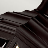 Black Kerry Pedestal/Porch Light - Modern Coastal Design