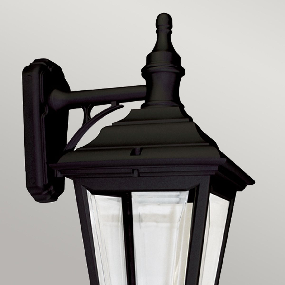 Sleek Black Coastal Wall Lantern