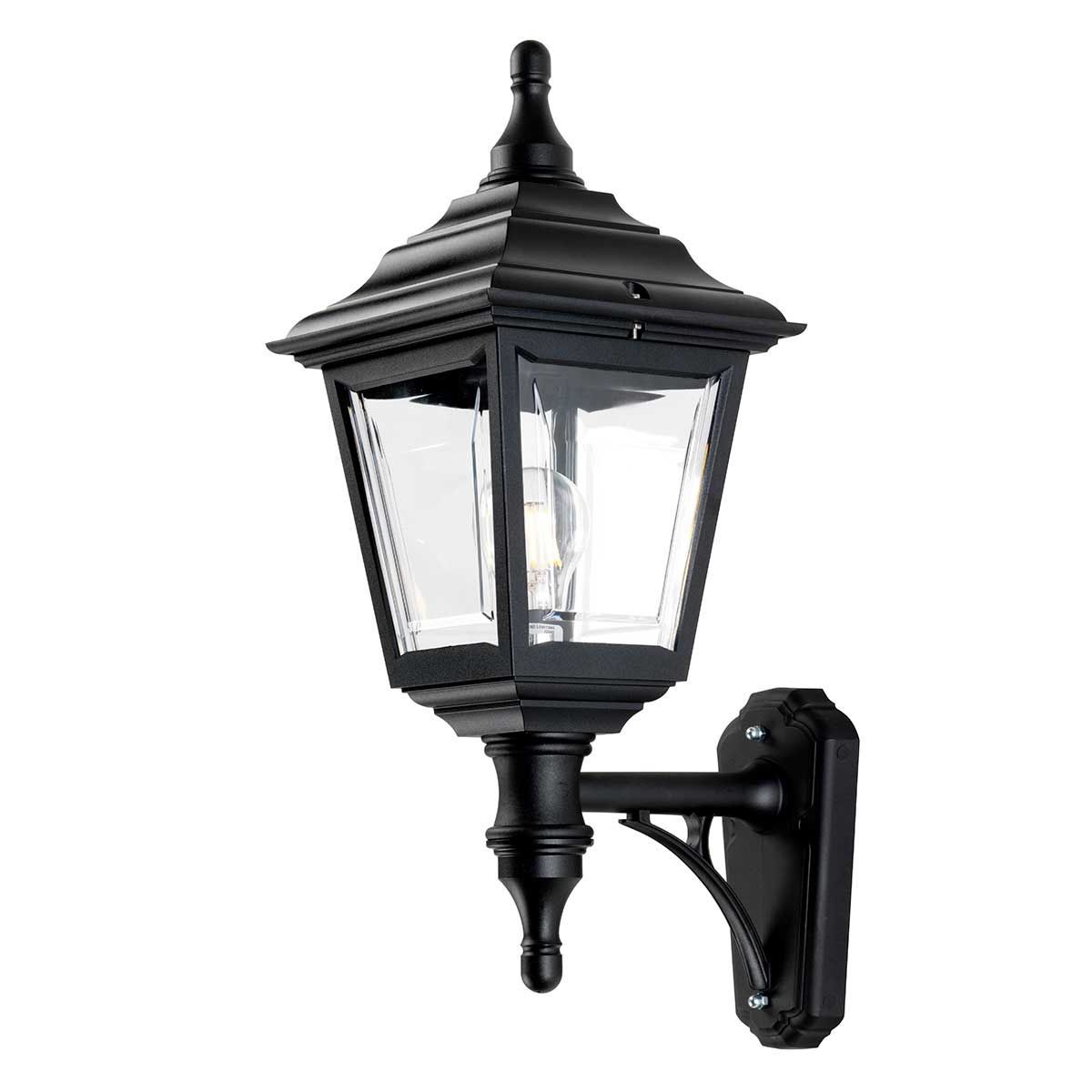 Sleek Black Coastal Wall Lantern