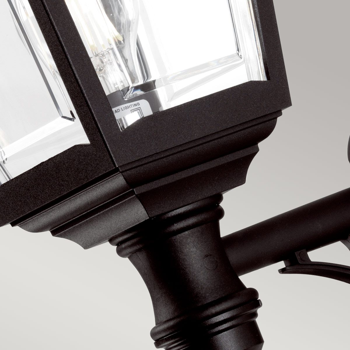 Sleek Black Coastal Wall Lantern