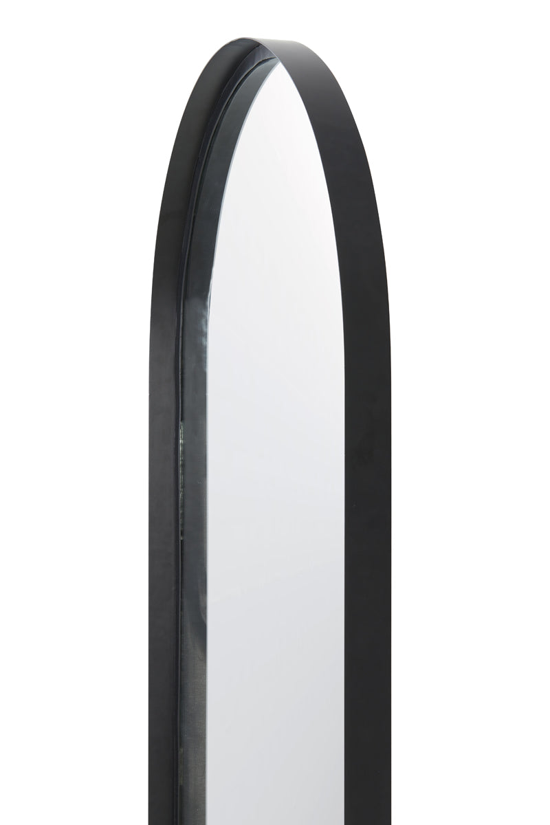 Contemporary Mirror 70x5x180 cm in Matte Black Finish