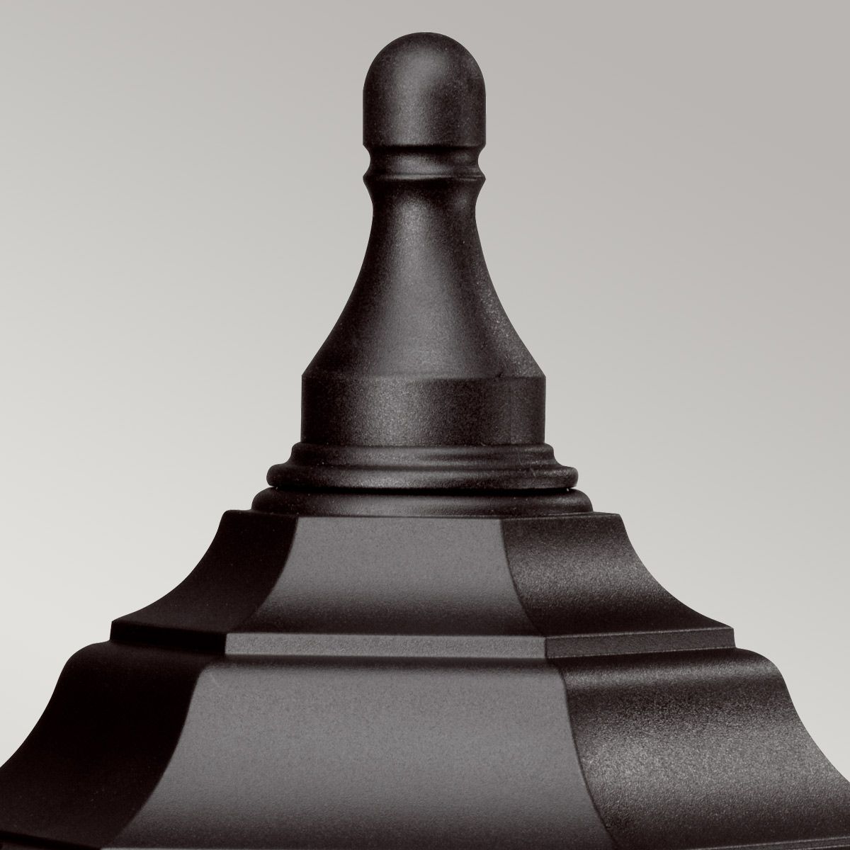 Kinsale Coastal Pedestal Lantern - Black Finish