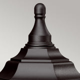 Kinsale Coastal Pedestal Lantern - Black Finish