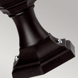 Kinsale Coastal Pedestal Lantern - Black Finish