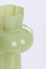 Mint Green Glass Vase - Dimensions Ø16x35.5 cm