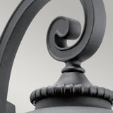 Admirals Cove Outdoor Vintage Wall Lantern in Textured Black