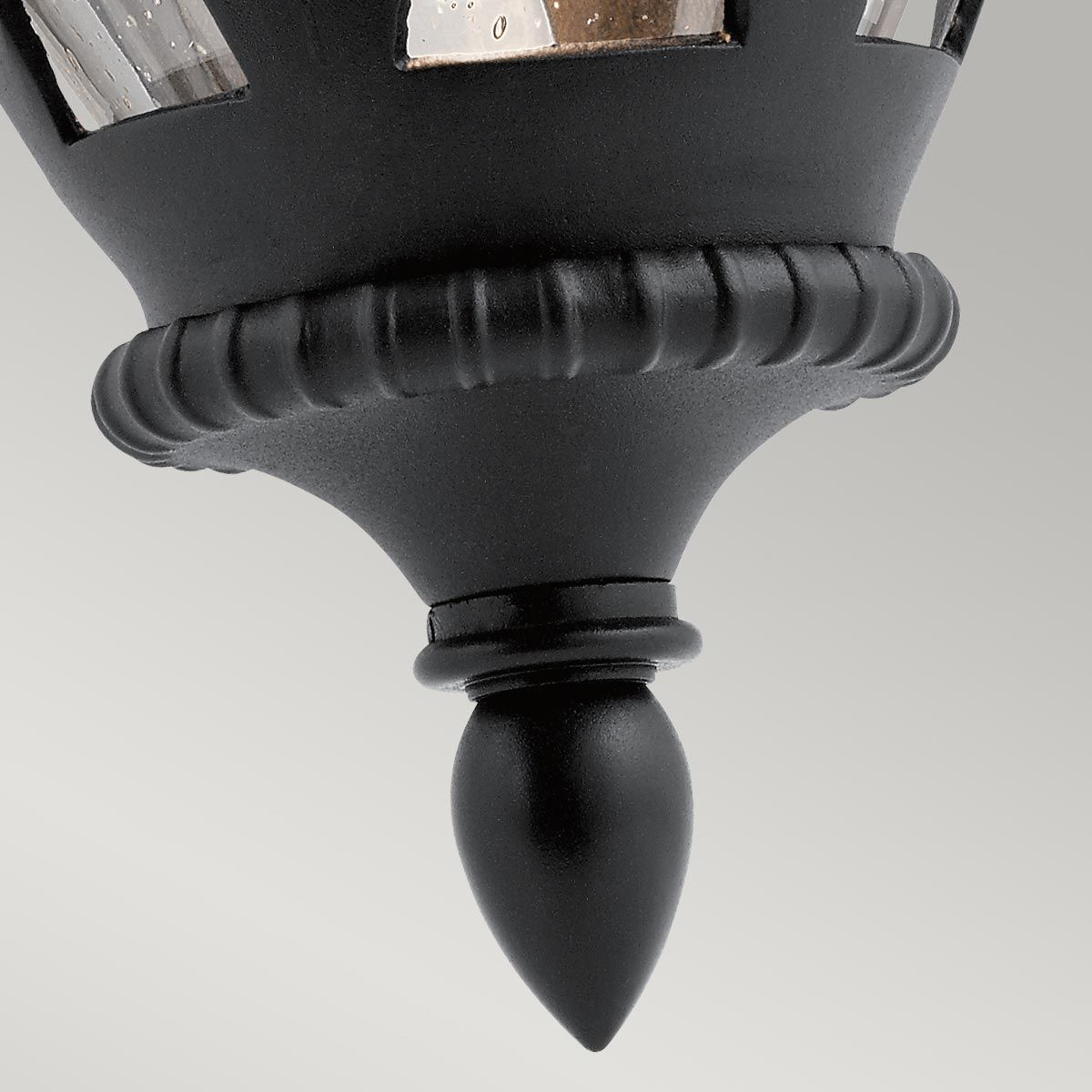 Admirals Cove Outdoor Vintage Wall Lantern in Textured Black