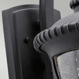 Admirals Cove Outdoor Vintage Wall Lantern in Textured Black