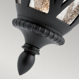 Admirals Cove Outdoor Wall Lantern in Textured Black Finish