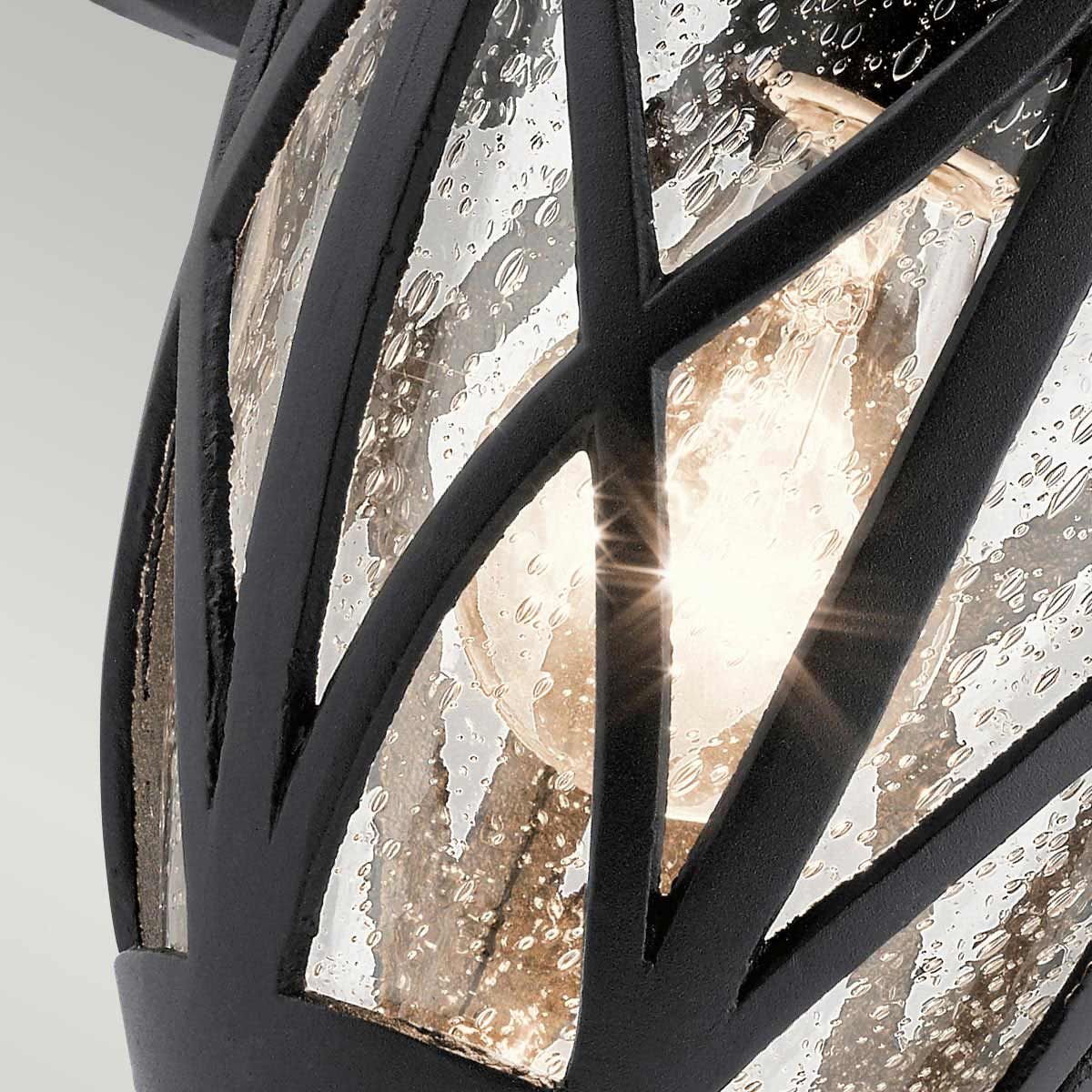 Admirals Cove Outdoor Wall Lantern in Textured Black Finish
