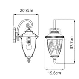 Admirals Cove Textured Black Outdoor Wall Lantern