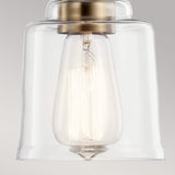 Aivian Industrial-Style Weathered Brass Pendant Light