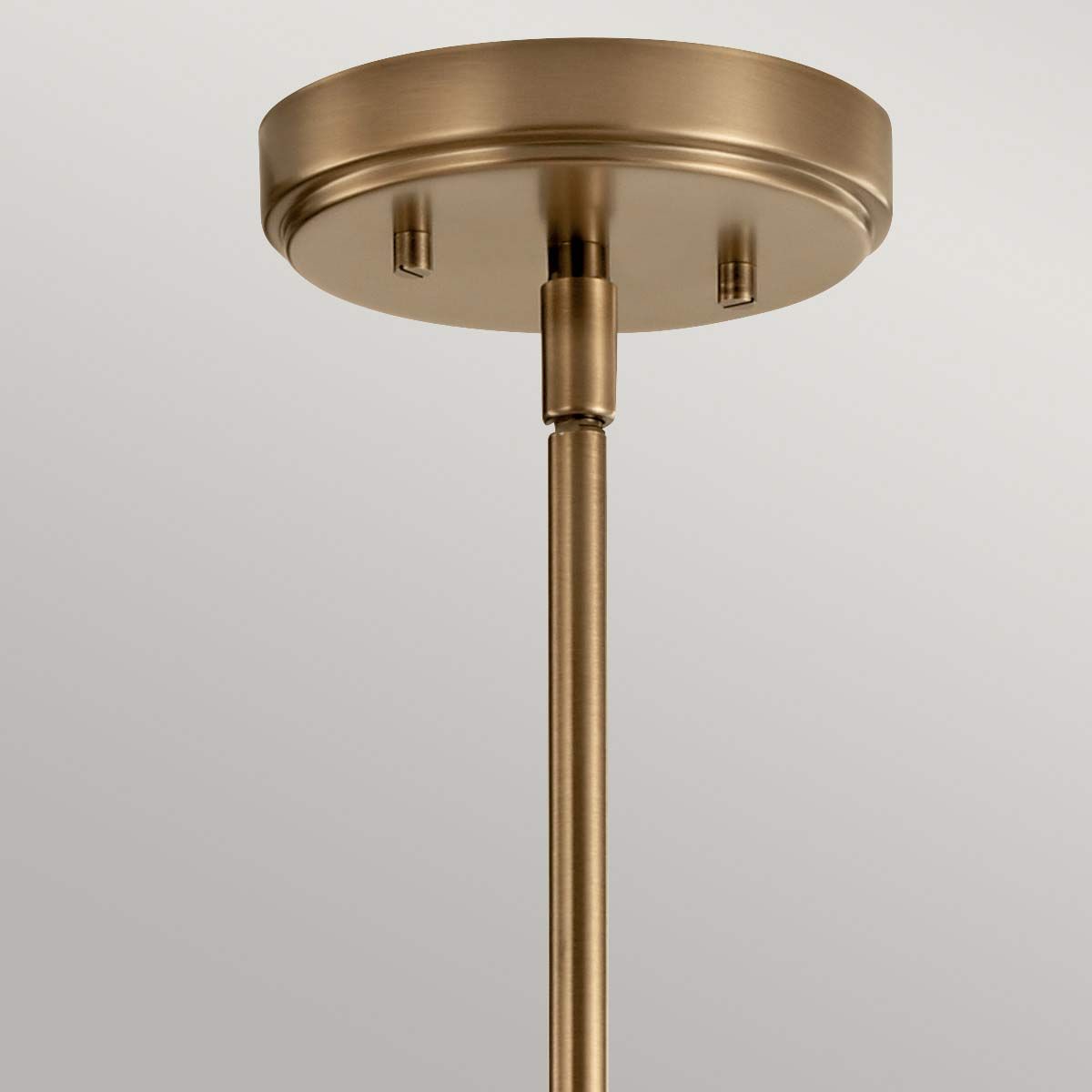Aivian Industrial Brass Chandelier with Tapered Glass Shades