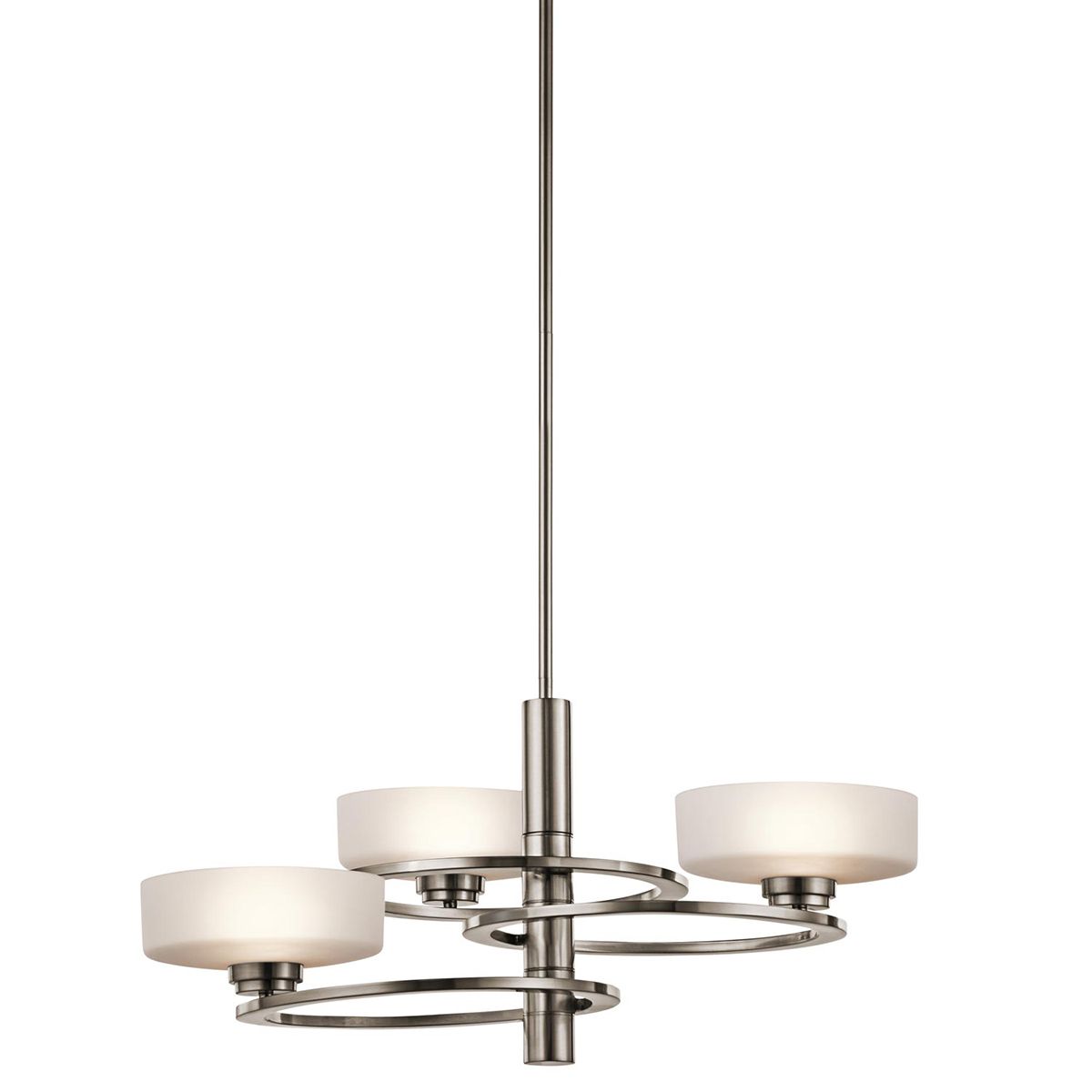 Aleeka Celestial Orbit Modern Nickel Chandelier