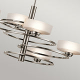 Aleeka Celestial Orbit 5-Globe Nickel Chandelier